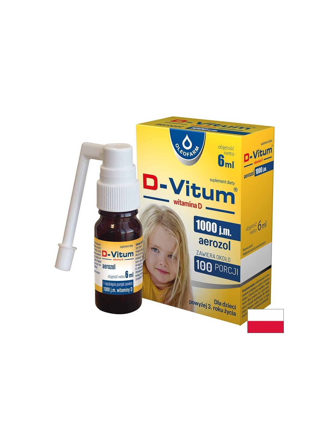 Витамин D3 За здрави кости, зъби и имунна защита 1000 IU, 6 ml спрей - Feel You