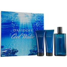 Davidoff - Cool Water Man United gift set EDT 125 ml After Shave Balm 75 ml Cool Water and Cool Water Shower Gel 75 ml - 125ml