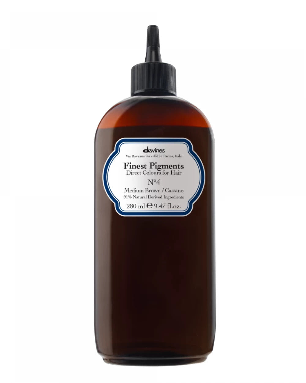 Davines, Finest Gloss, Natural Ingredients, Hair Colouring Pigment, N.4 Medium Brown, 280 ml - Feel You