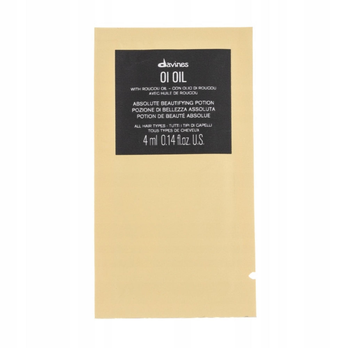 Davines, Oi Oil, Hair Oil Treatment, 12 pcs, 4 ml *Sample - Feel You