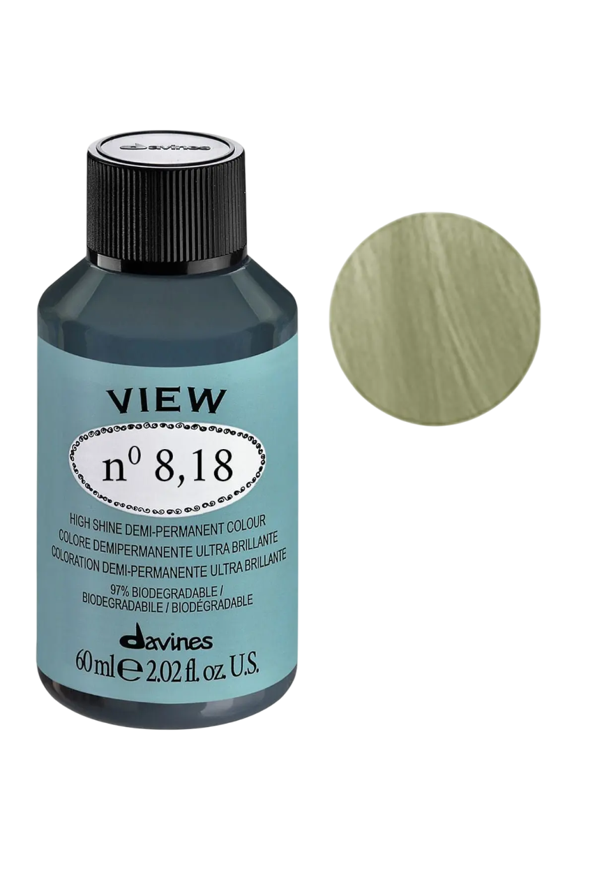Davines, View, Demi-Permanent Hair Dye, 8.18 , 60 ml - Feel You