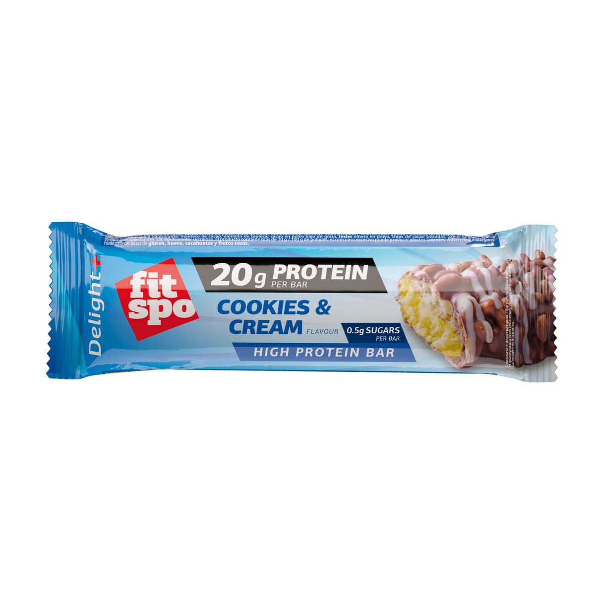 Delight+ Protein Bar Бисквити и Крем - 12 x 60 грама - Feel You