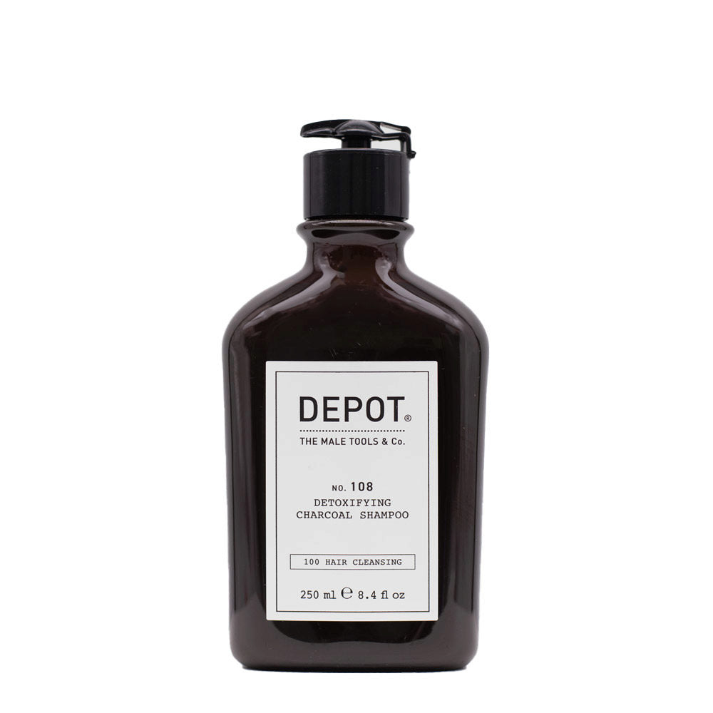 Depot, 100 Hair Cleansing No. 105, Charcoal, Hair Shampoo, For Detoxing, 250 ml - Feel You
