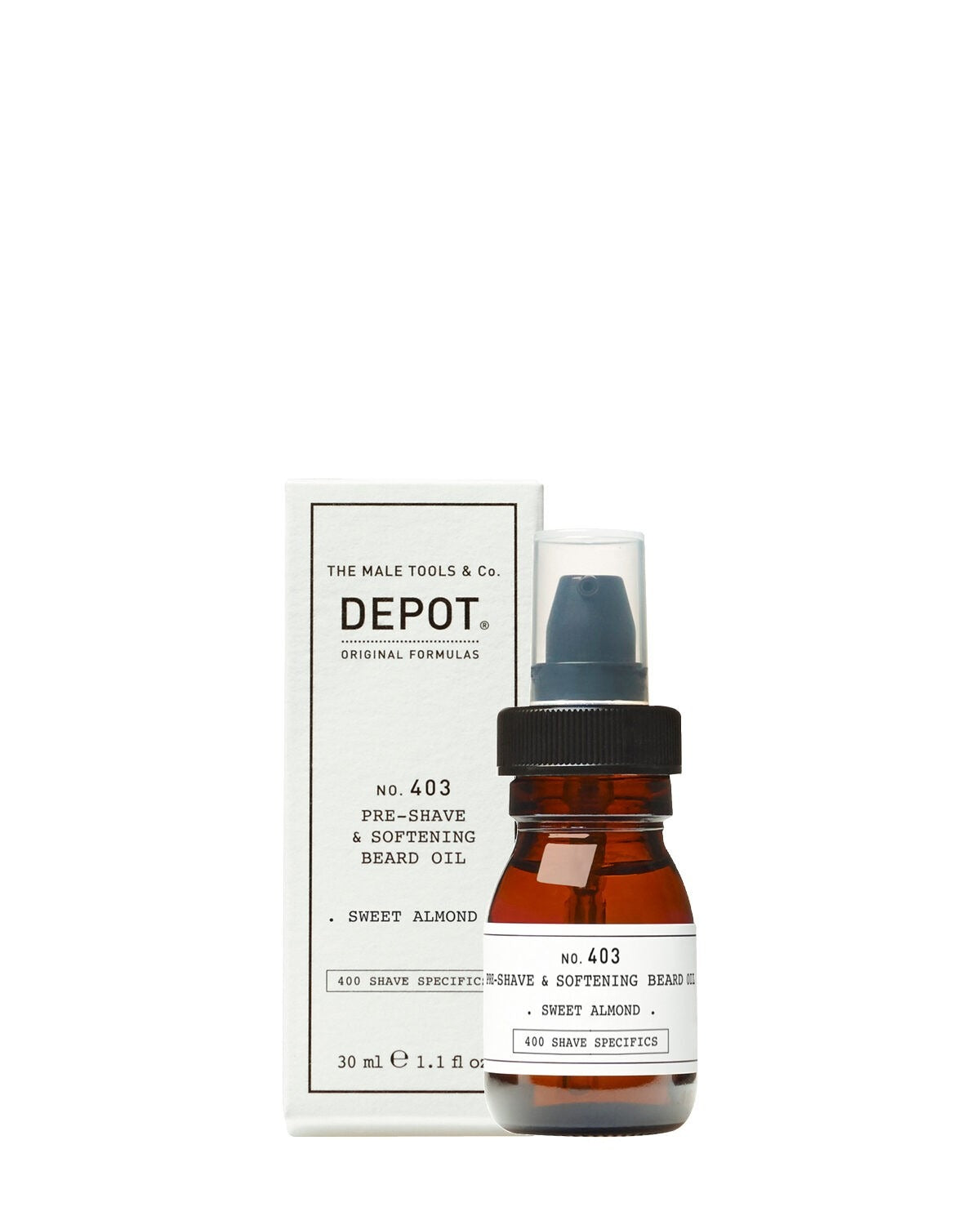 Depot, 400 Shave Specifics No. 403, Sweet Almond, Softening, Pre-Shaving Oil, 30 ml - Feel You