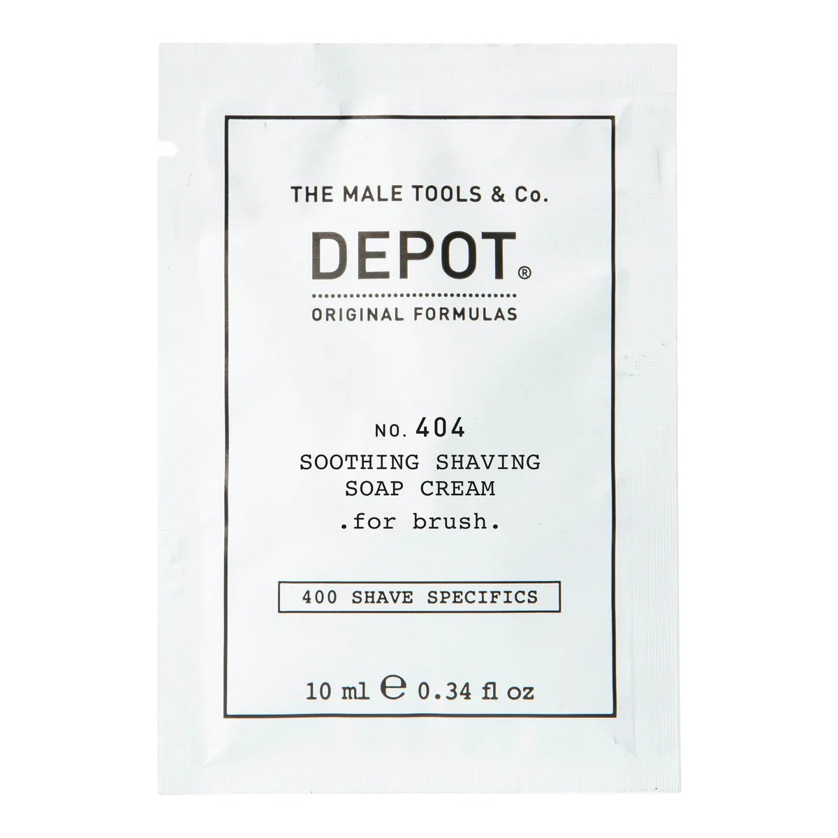 Depot, 400 Shave Specifics No. 404 , Allantoin, Soothing, Shaving Soap Cream, 10 ml - Feel You