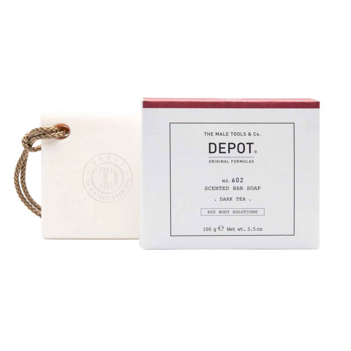 Depot, 600 Body Solutions No. 602, Botanical Complex, Cleansing, Dark Tea, Scented Soap Bar , Aromatic Notes, 100 g - Feel You