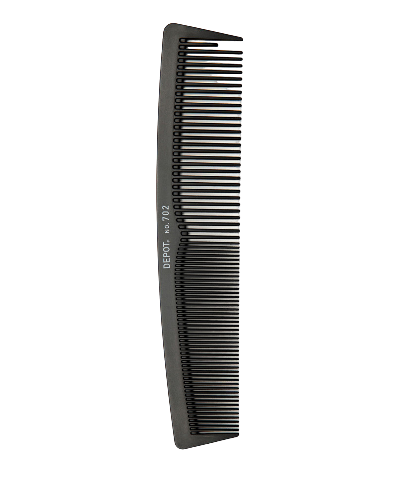 Depot, Accessories No. 702 Carbon, Hair Plastic Comb, Black - Feel You