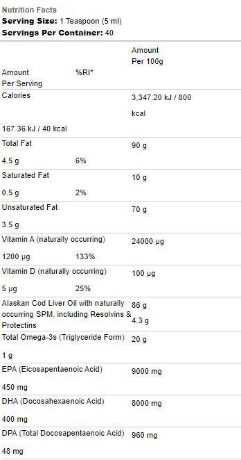 Dr. Formulated | Alaskan Cod Liver Oil - 400 мл - Feel You