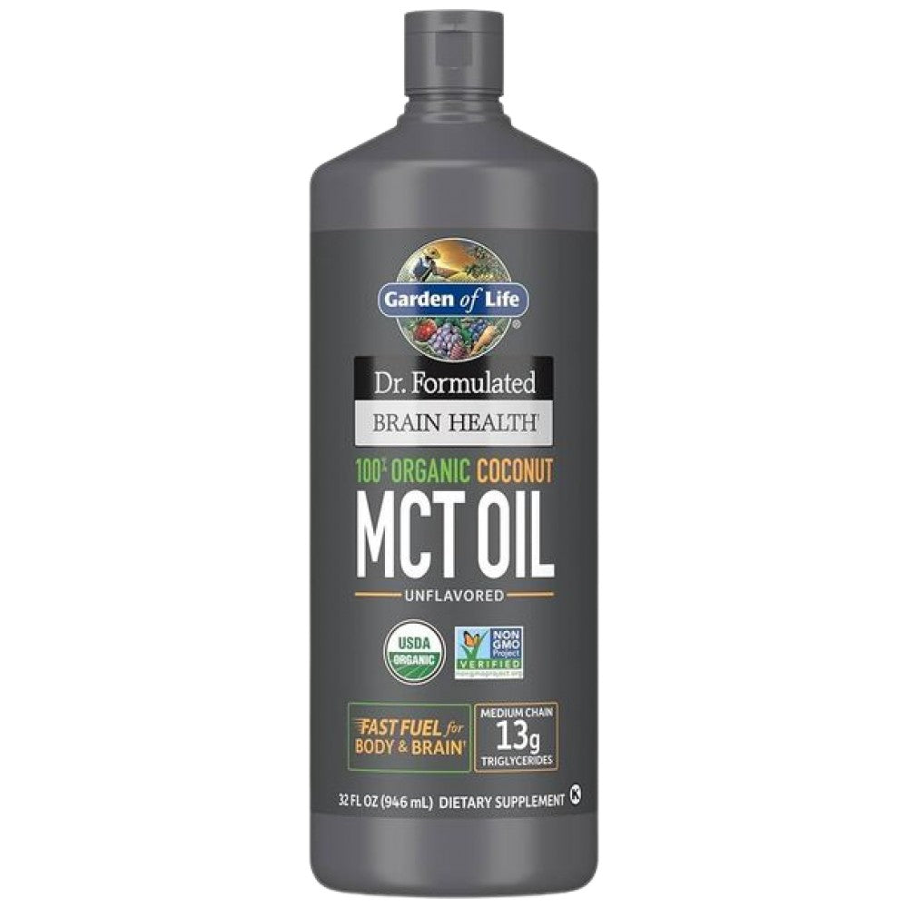 Dr. Formulated Organic Brain Health MCT Oil - 946 мл - Feel You