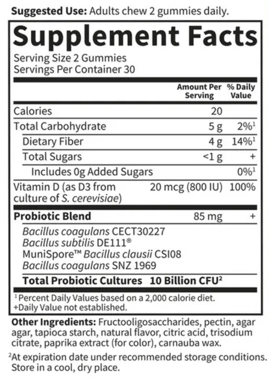 Dr. Formulated Probiotics 10 Billion - 60 желирани бонбони - Feel You