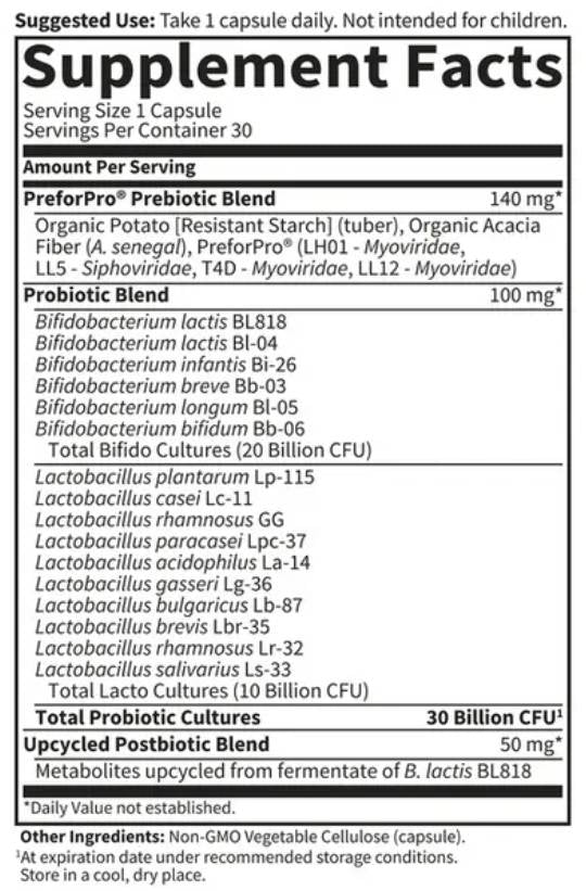 Dr. Formulated Probiotics 30 Billion - 30 капсули - Feel You