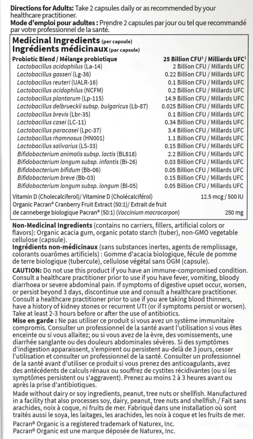 Dr. Formulated Probiotics Urinary Tract+ - 60 капсули - Feel You