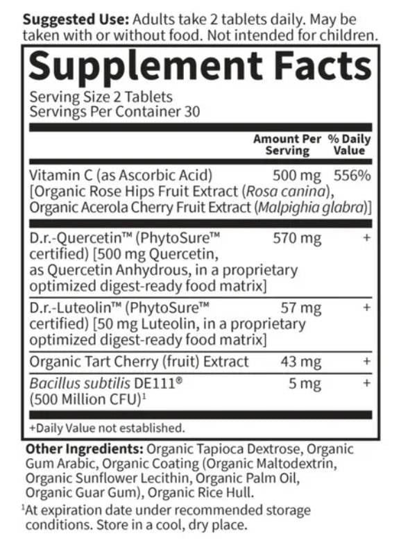 Dr. Formulated Quercetin Drop Uric Acid - 60 Таблетки - Feel You