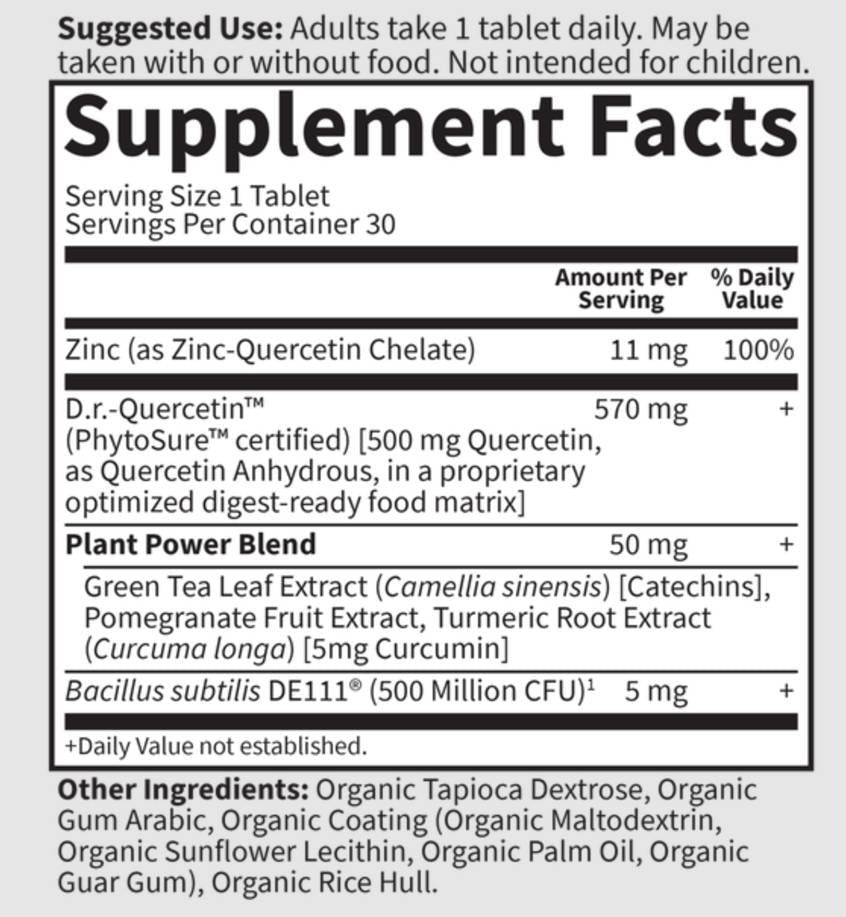 Dr. Formulated Quercetin Recovery 500 mg - 30 Таблетки - Feel You