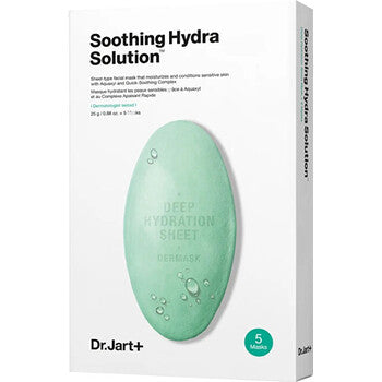 Dr. Jart+ - Dermask Water Jet Soothing Hydra Solution 5 x - Hydratační a zklidňující pleťová maska - 25.0g - Feel You