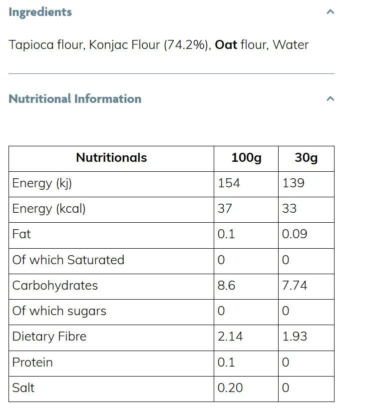 Dried Konjac Spaghetti Pasta - 90 грама - Feel You