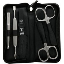 DuKaS - Black manicure set made of genuine leather Solingen 9350 - Feel You