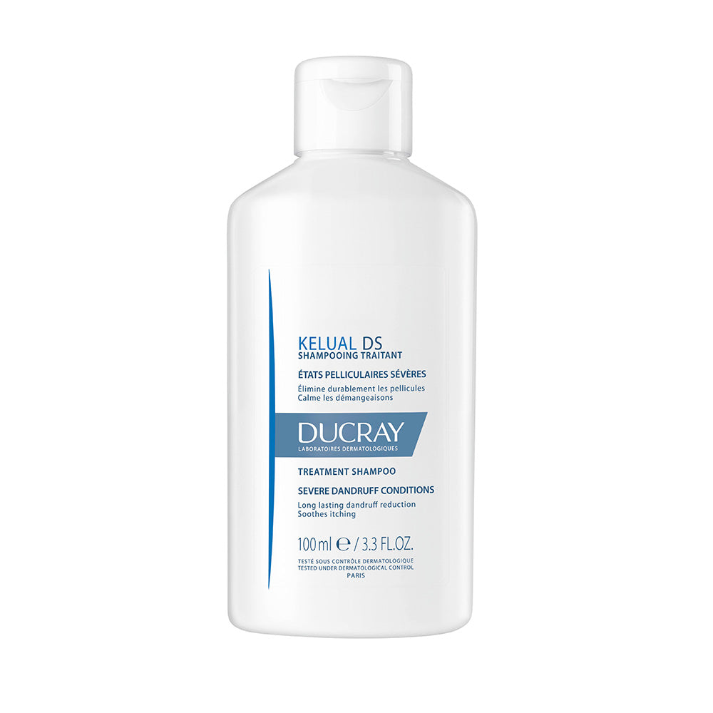 Ducray, Kelual DS, Hair Treatment Shampoo, Antifungal, Anti-itch, Soothing, For Dry/Flaky Scalp, 100 ml - Feel You
