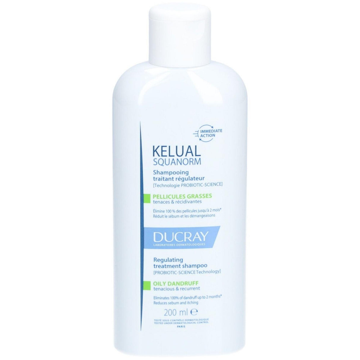 Ducray - Kelual Squanorm Regulating Treatment Shampoo - Šampon pro péči o mastné lupy - 200ml - Feel You