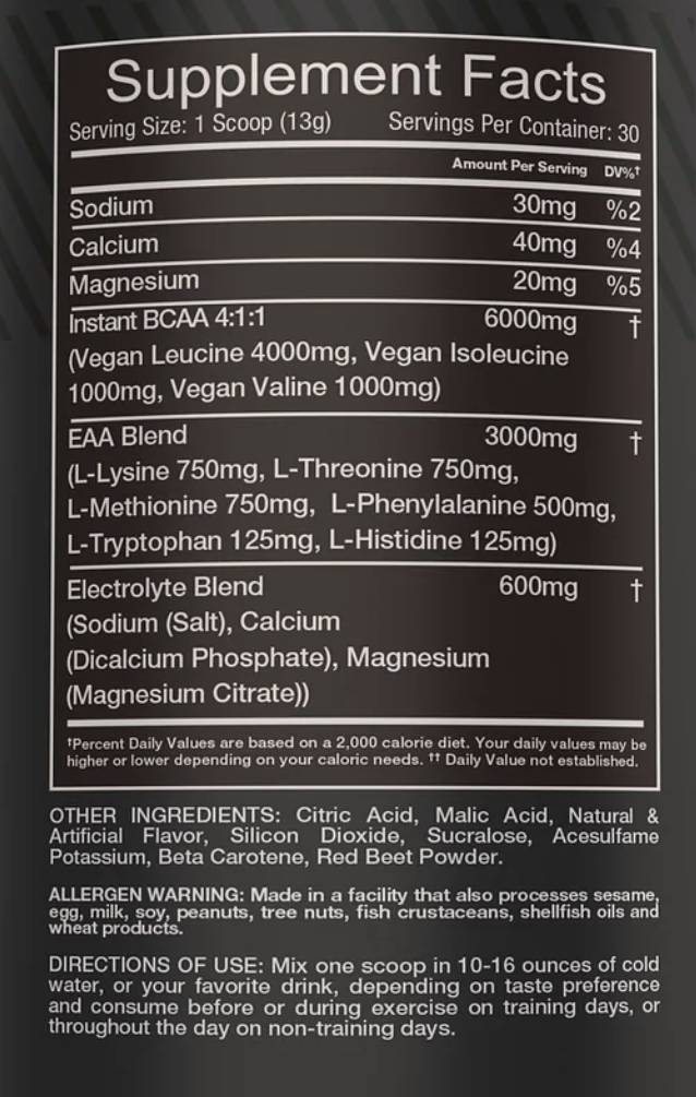 EAA Juice | with Electrolytes 390 грама - Feel You