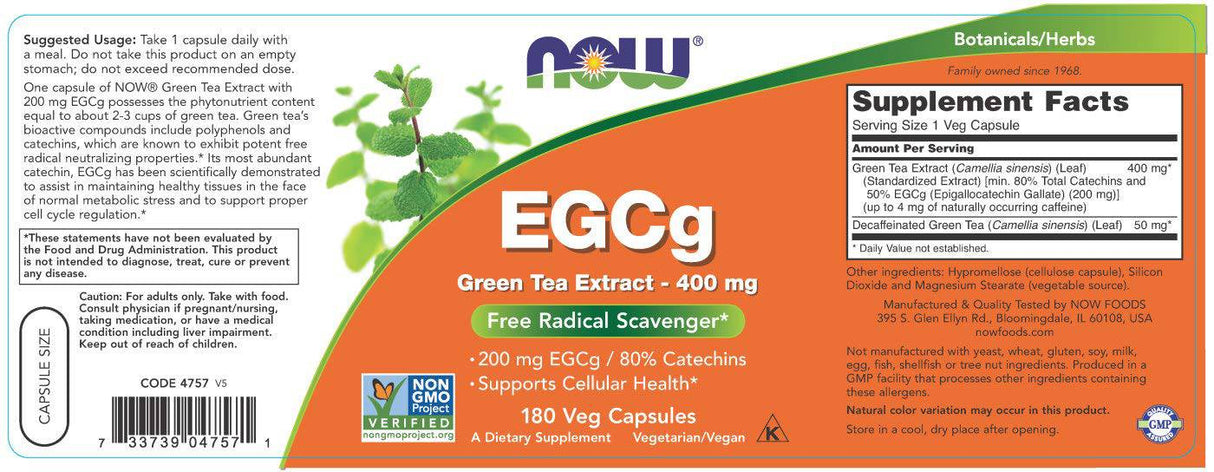 EGCG / Green Tea Extract 400 mg - 90 капсули - Feel You
