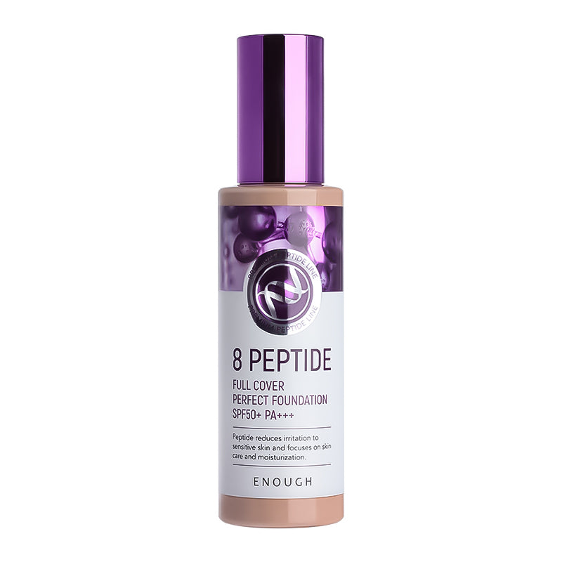 ENOUGH Face cream PEPTIDES 8 Peptide Full Cover Perfect Foundation SPF50+ PA+++ (21), 100 ml - Feel You