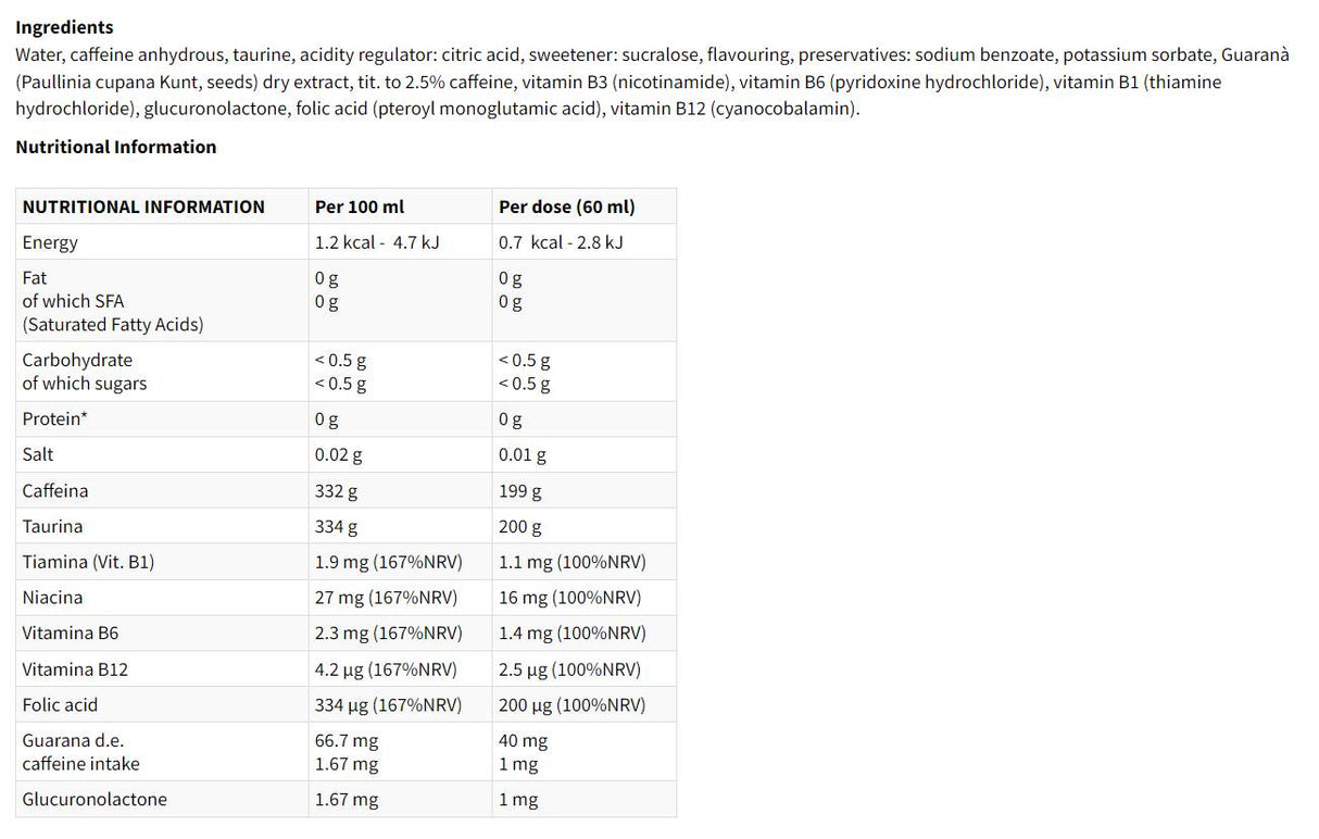 EXTRASHOT Energy Shot - 12 x 60 мл - Feel You