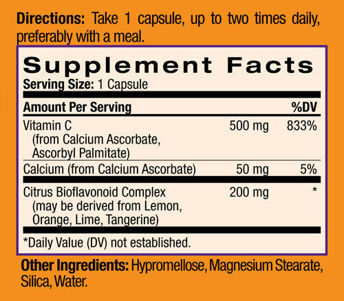 Easy-C 500mg+Citrus Bioflavonoids 120 Caps - Feel You