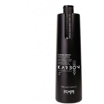 Echosline - Karbon 9 Charcoal Shampoo - Šampon pro barvené, chemicky ošetřené a zesvětlené vlasy - 350ml - Feel You
