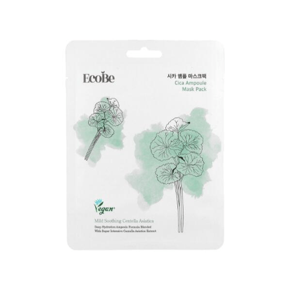 EcoBe - Cica Vegan Ampoule Sheet Mask, 25ml - Feel You