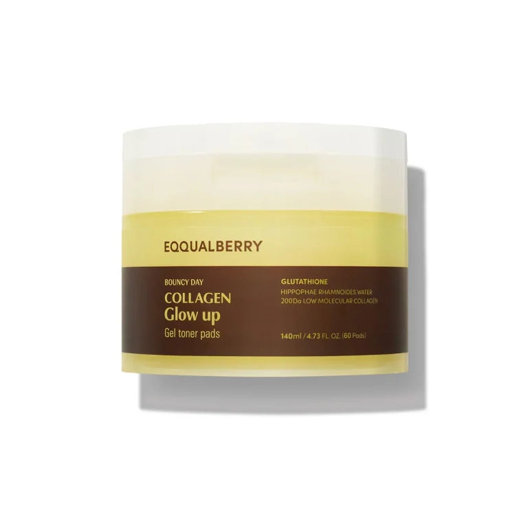 Eqqualberry - Collagen Glow Up Gel Toner Pads, 140ml/60pads - Feel You