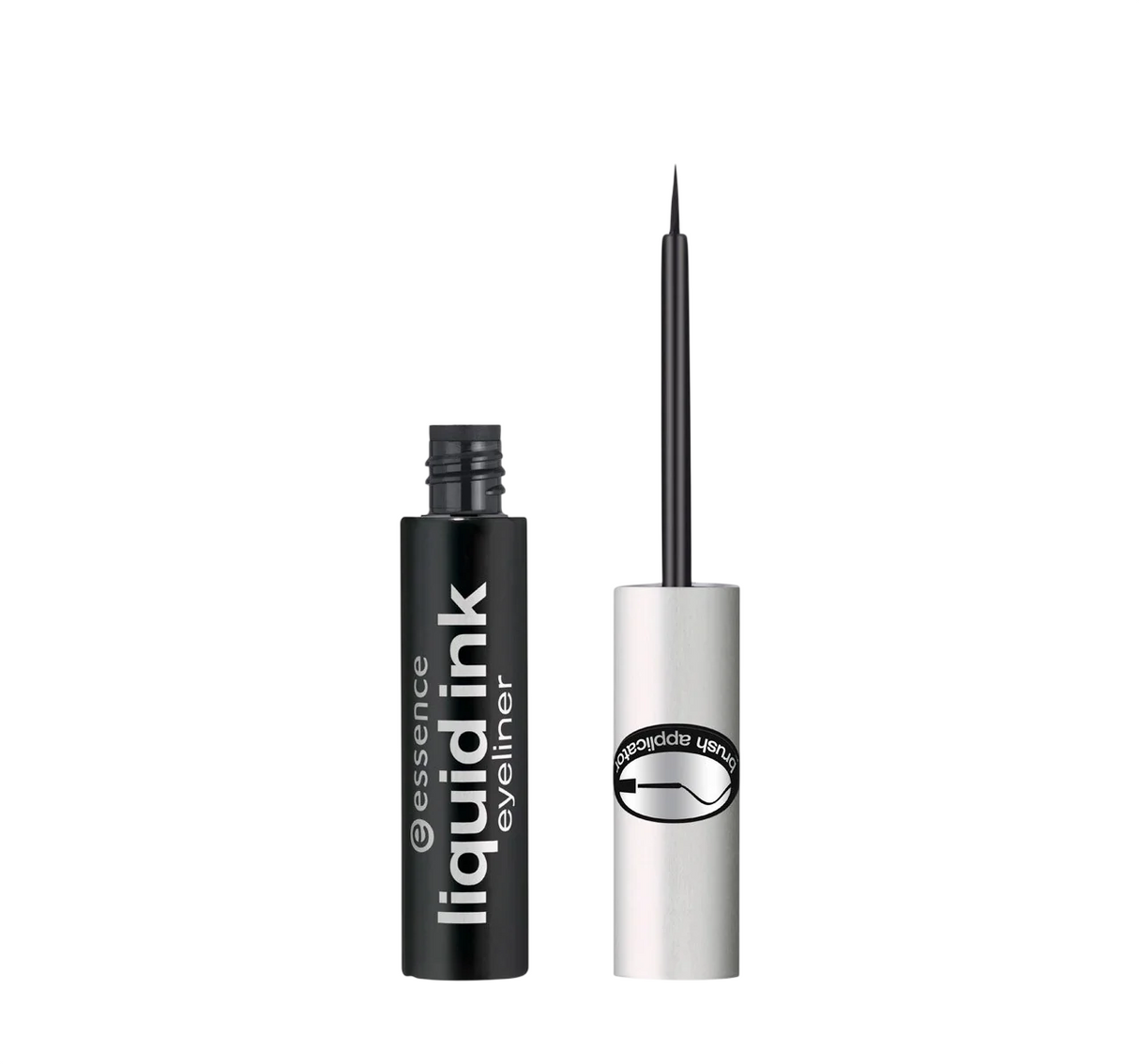 Essence, Liquid Ink, Brush, Liquid Eyeliner, 01, Black, 3 ml - Feel You