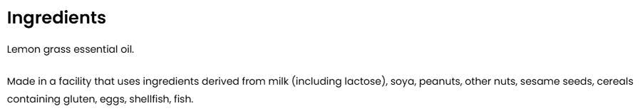 Essential Lemongrass Oil - 15 мл - Feel You