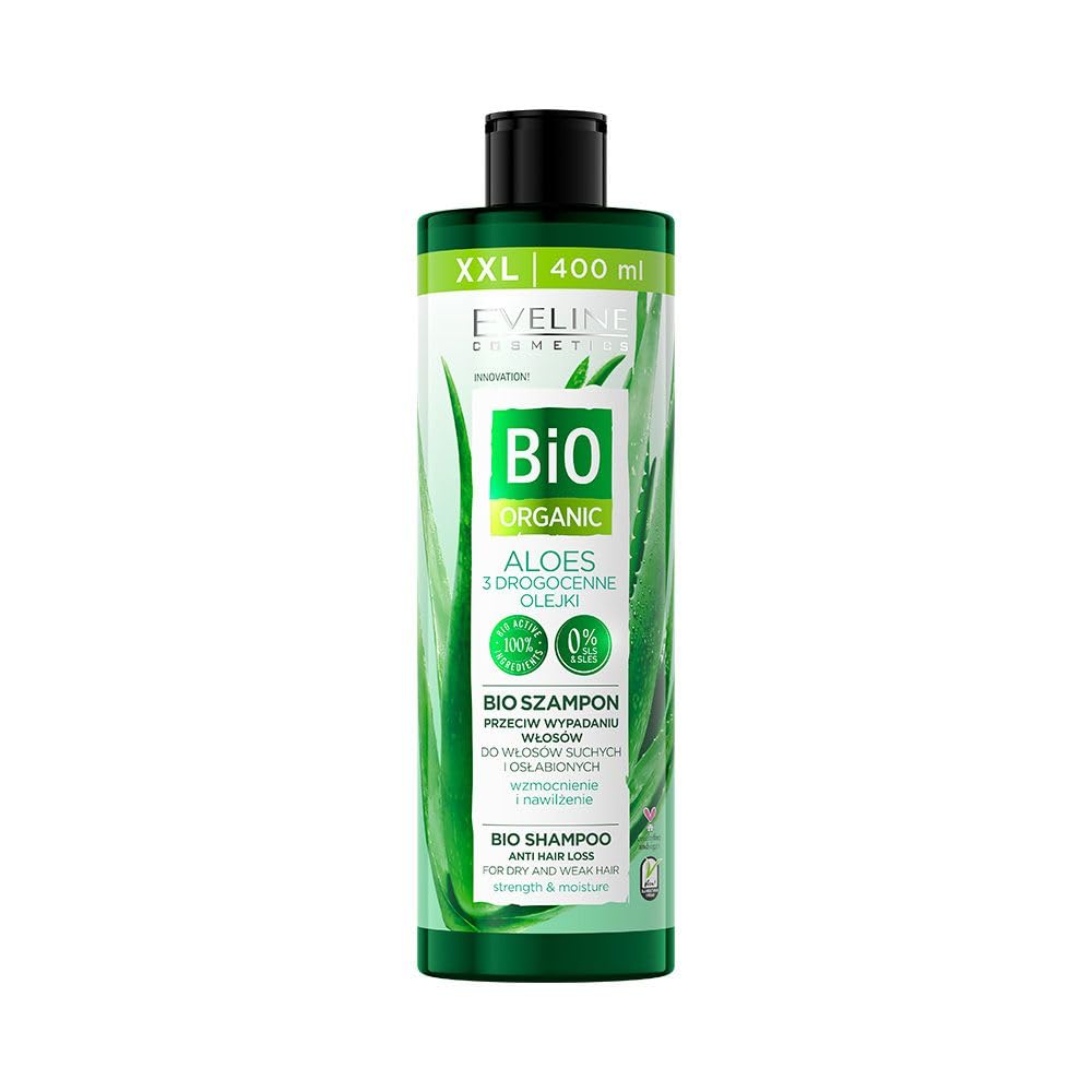 Eveline Cosmetics, Bio Organic, Aloe, Hair Shampoo, Anti-Hair Loss, 400 ml - Feel You