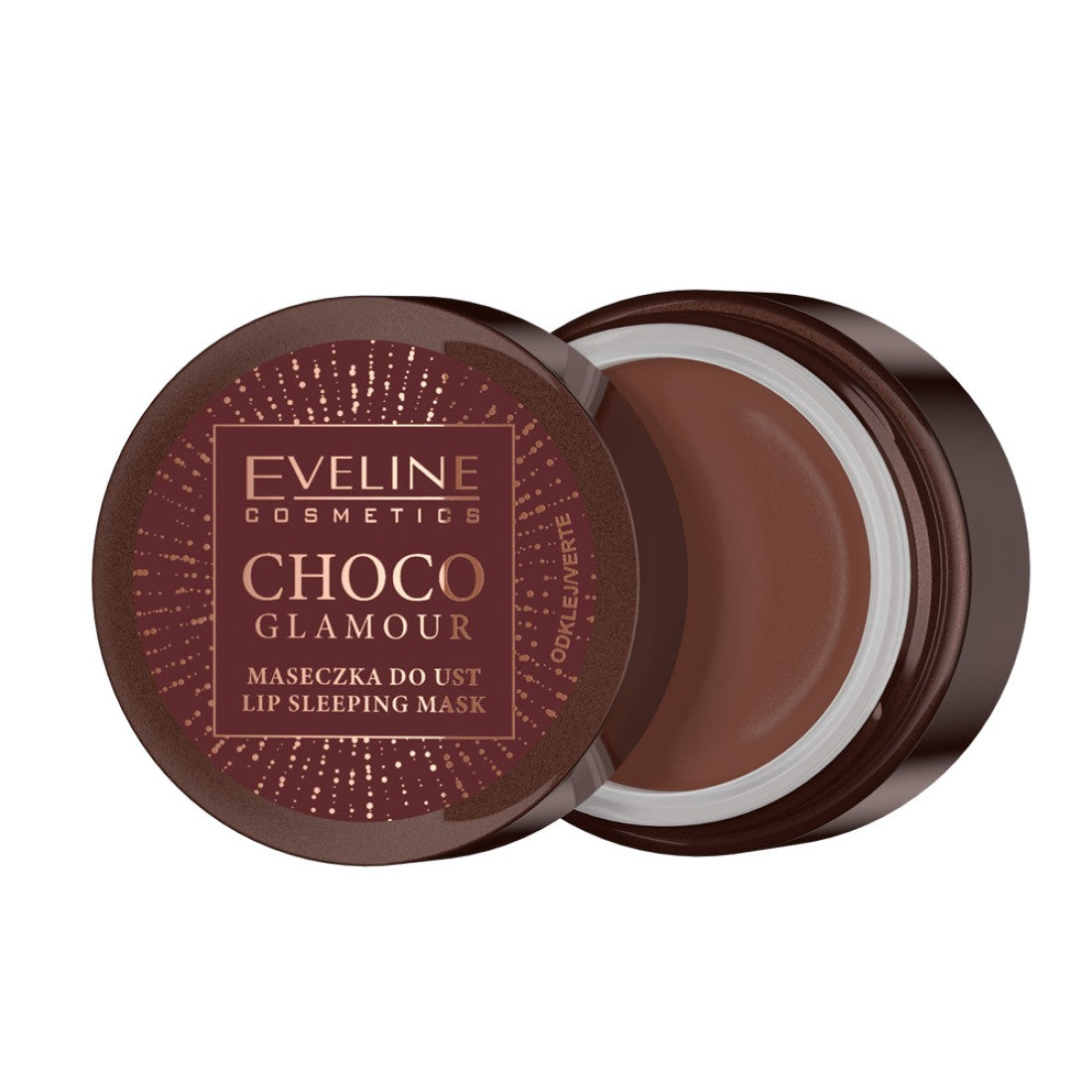 Eveline Cosmetics, Choco Glamour, Regenerating, Night, Lip Mask, 12 ml - Feel You