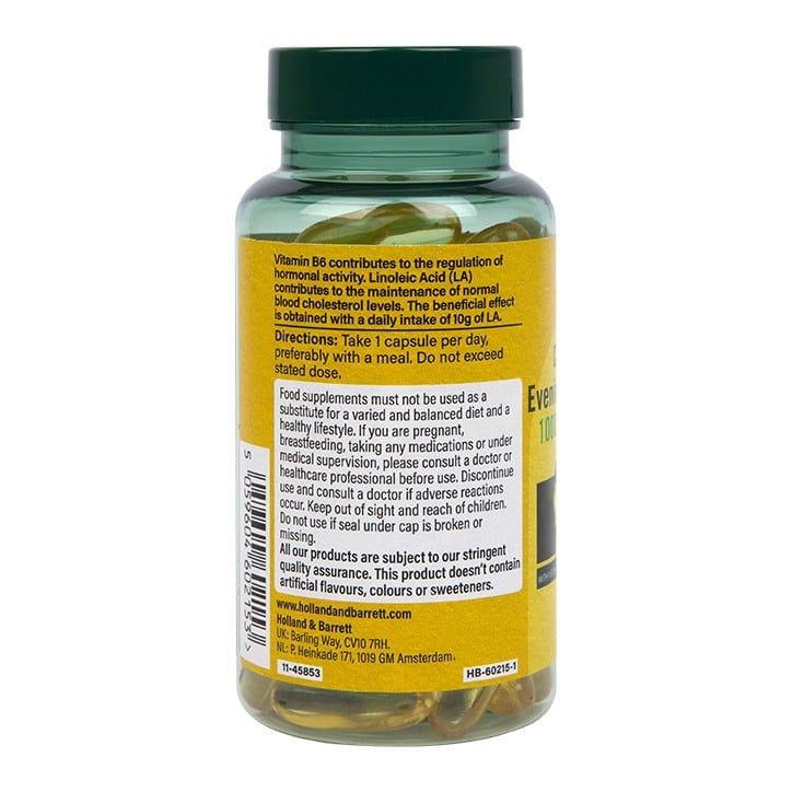 Масло от вечерна иглика (Evening Primrose Oil) 1000мг 60 капсули, H&B - Feel You