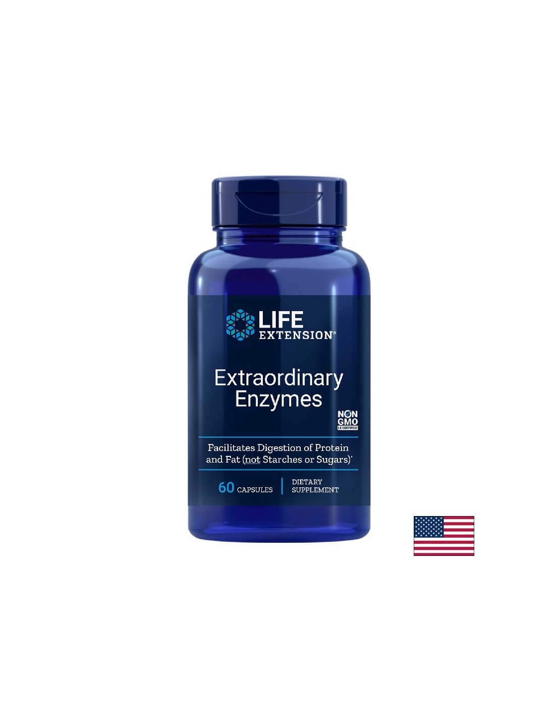 Extraordinary Enzymes/ Храносмилателни ензими х 60 капсули - Feel You