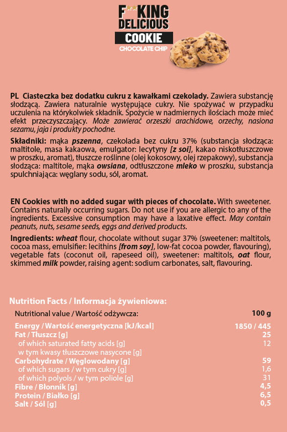 F**King Delicious Cookie - Chocolate Chip - Feel You