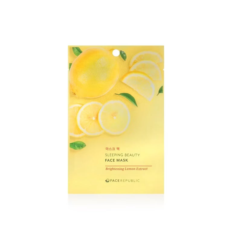 Face Republic - Sleeping Beauty Face Mask Brightening Lemon Extract, 23ml - Feel You