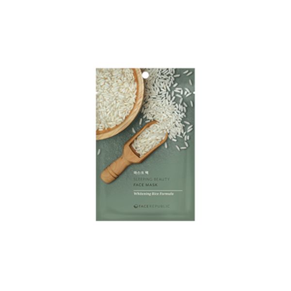 Face Republic - Sleeping Beauty Face Mask Whitening Rice Formula, 23ml - Feel You