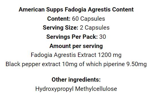 Fadogia Agrestis Концентриран Екстракт Висока Бионаличност Премиум – 1200 mg, 60 капсули - Feel You