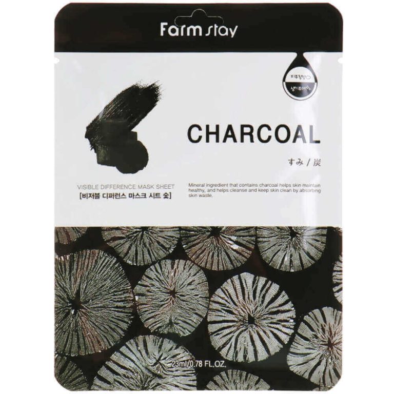 Farmstay - Visible Difference Mask Sheet Charcoal - 23ml - Feel You