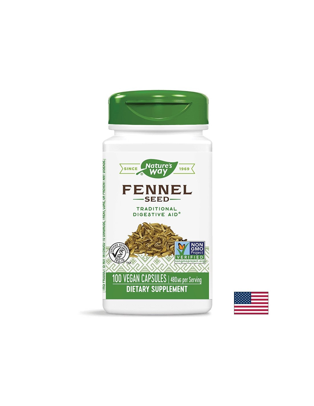 Fennel Seed/ Копър (семена) 480 mg х 100 капсули Nature’s Way - Feel You