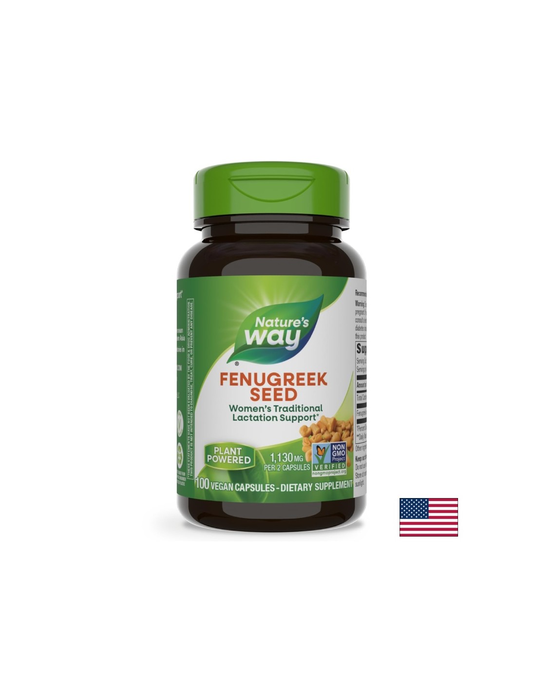 Fenugreek Seed/ Сминдух (семена) 610 mg х 100 капсули Nature’s Way - Feel You