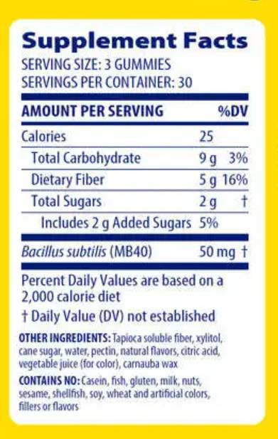 Fiber+ Gummies - 90 желирани бонбони - Feel You