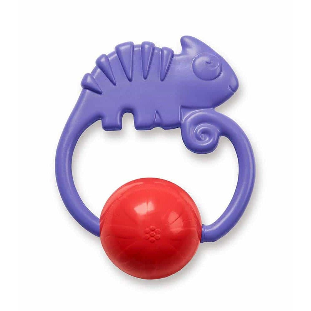 Fisher Price, Chameleon, Rattles With Teething Toy 2-In-1 , Unisex, 3+ months - Feel You