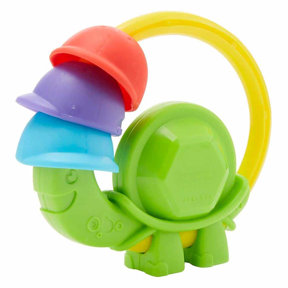 Fisher Price, Turtle Clacker, Rattles With Teething Toy 2-In-1 , Unisex, 3+ months - Feel You