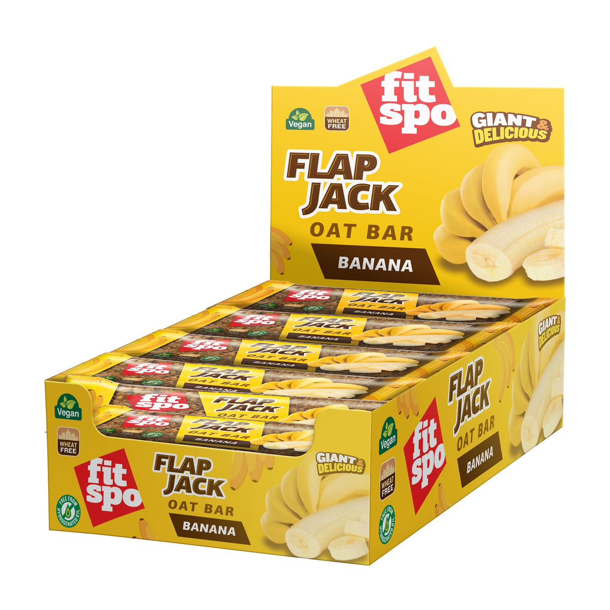 Flap Jack - Energy Oat Bar Банан - 12 x 80 грама - Feel You