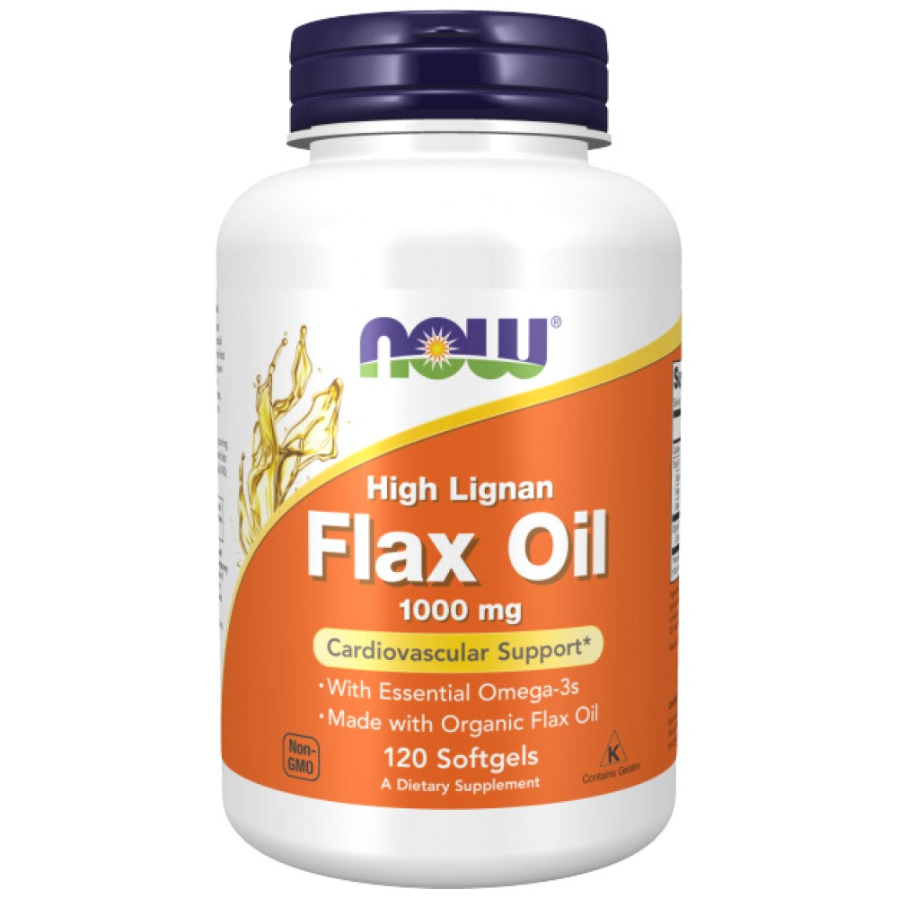 Flax Oil (High Lignan) 1000 mg - 120 Гел капсули - Feel You