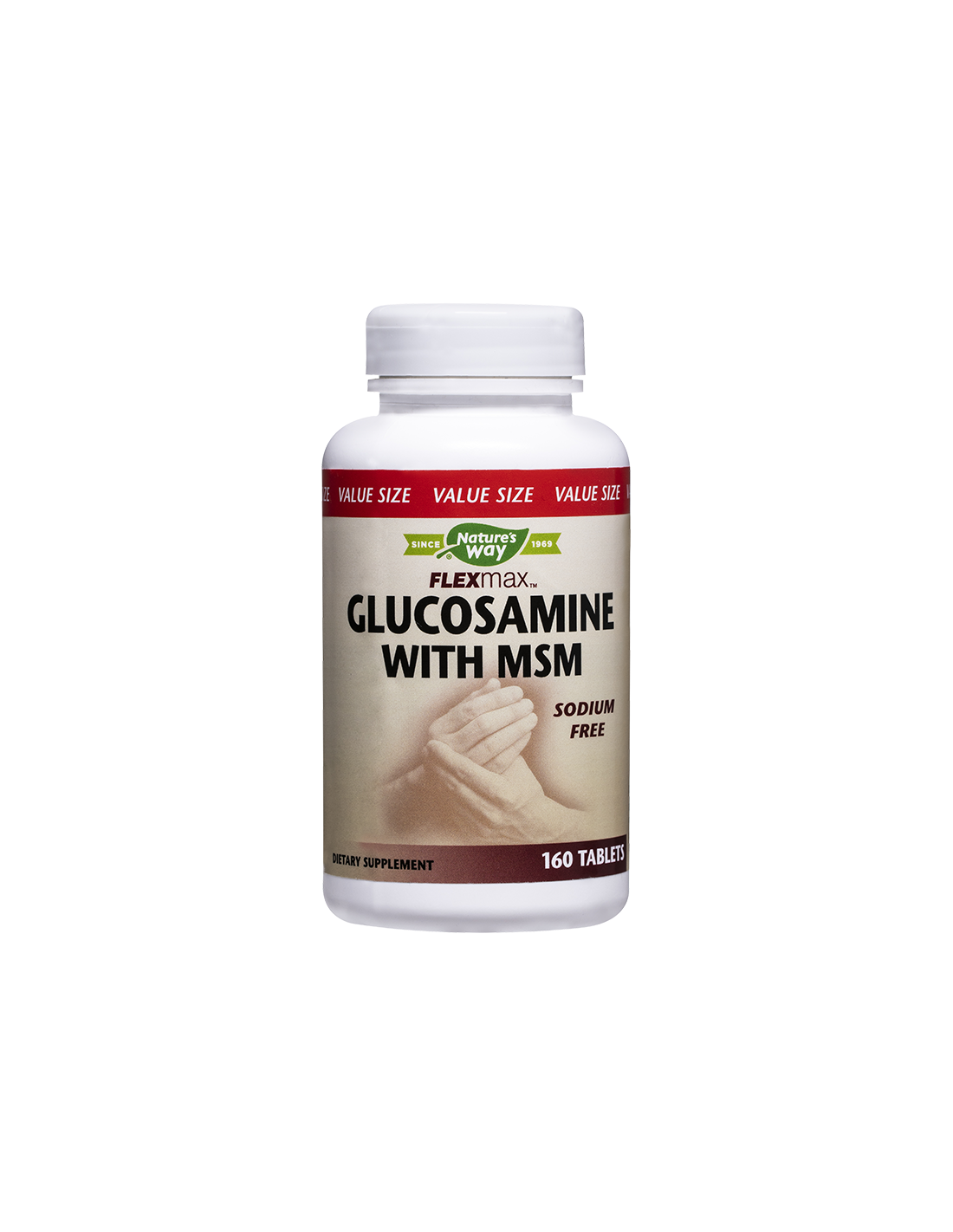 Flexmax™ Glucosamine with MSM/ Глюкозамин Сулфат & МСМ 877 mg х 160 таблетки Nature’s Way - Feel You